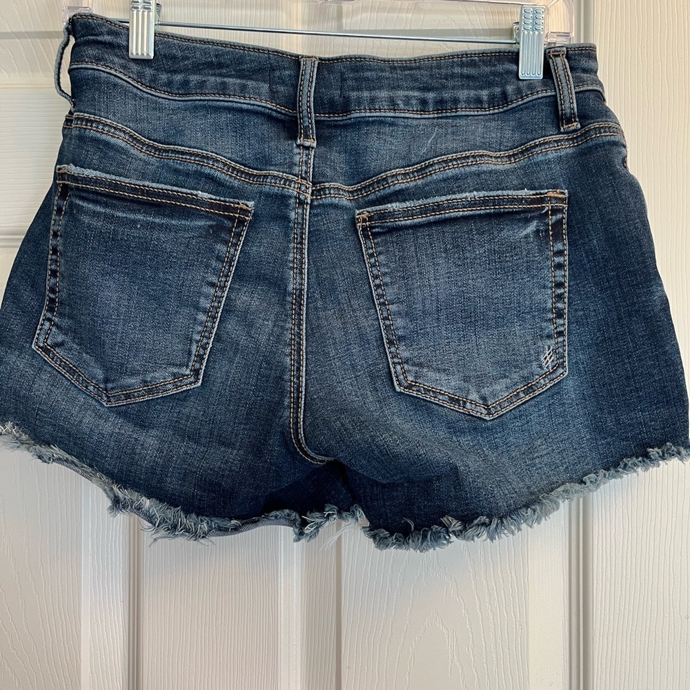 Silver Jeans Co Boyfriend Dark Blue Jean Shorts 26 EUC - Picture 7 of 7